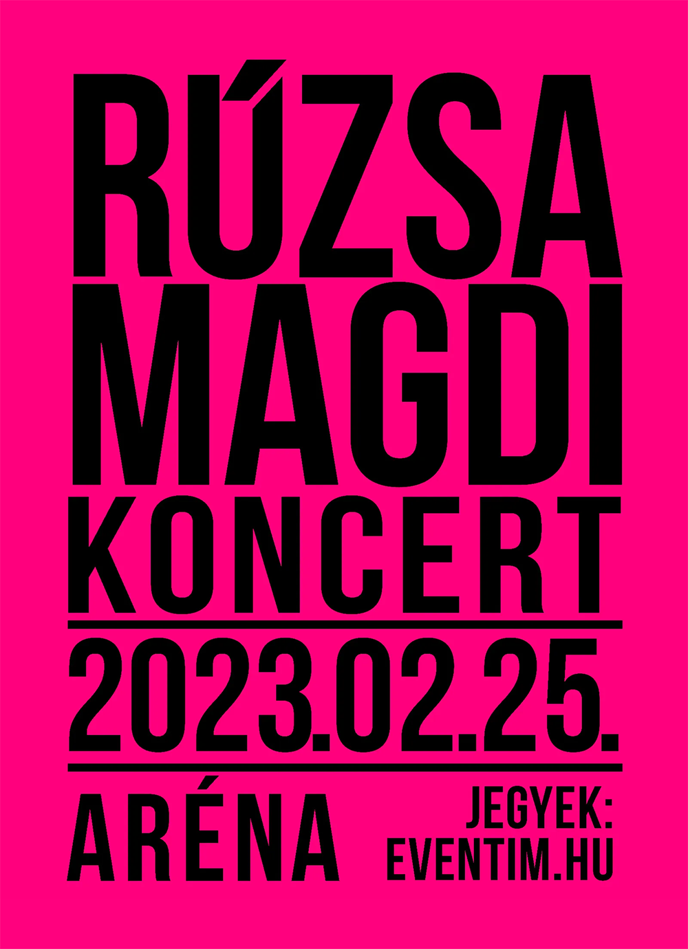 Rúzsa Magdi Aréna 2023.02.25.